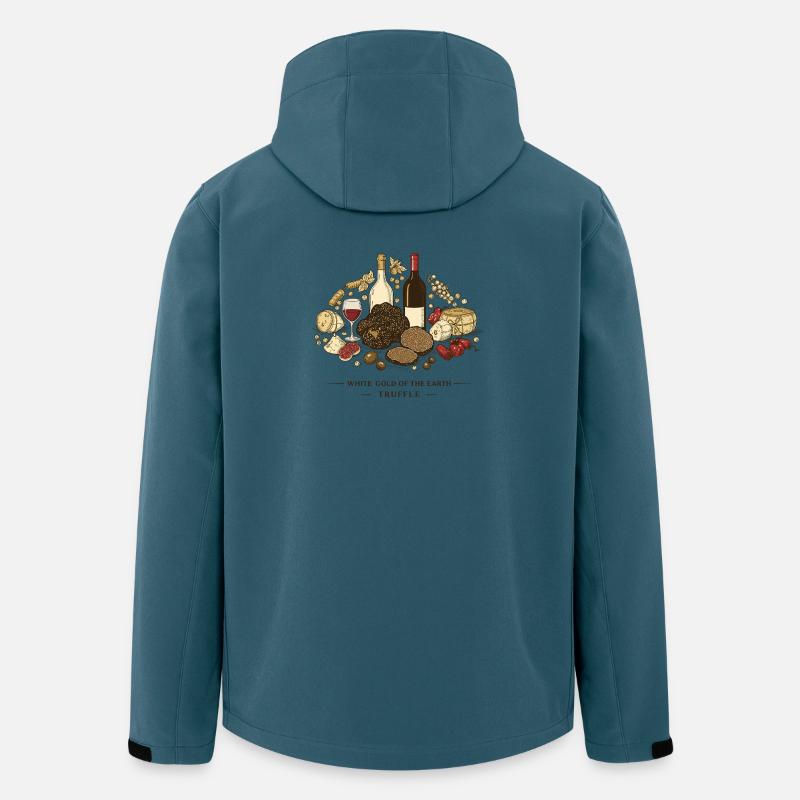 Italienisches Trüffelfestival - Recycelte Männer Softshell-Jacke von Stanley/Stella - Dunkles Petrol