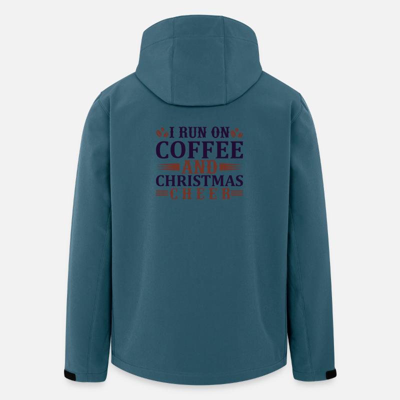 Run on coffee and christmas - Recycelte Männer Softshell-Jacke von Stanley/Stella - Dunkles Petrol