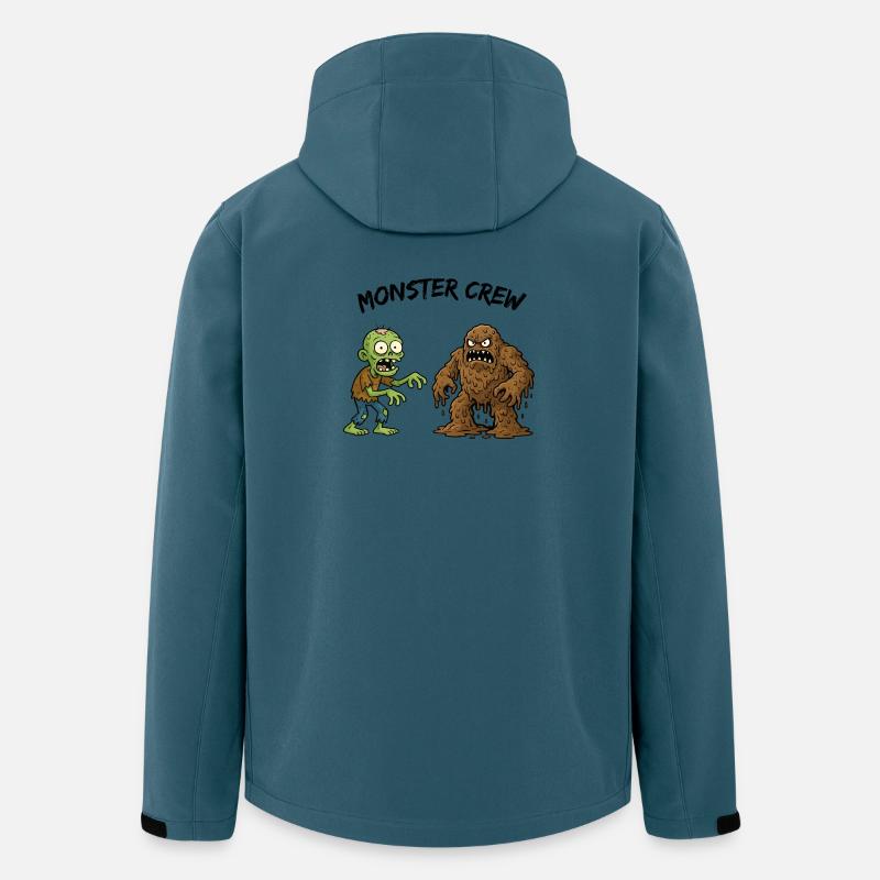 Zombie und Schlammmonster Duo - Recycelte Männer Softshell-Jacke von Stanley/Stella - Dunkles Petrol
