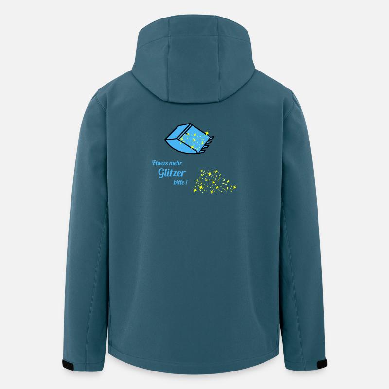 plus de paillettes - Veste softshell homme en polyester recyclé Discoverer Stanley/Stella - bleu pétrole foncé