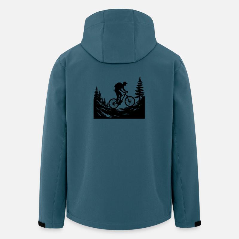 VTT VTT - Veste softshell homme en polyester recyclé Stanley/Stella - bleu pétrole foncé