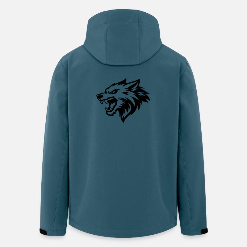 Wolf Head - Men’s Recycled Softshell Jacket by Stanley/Stella - stargazer