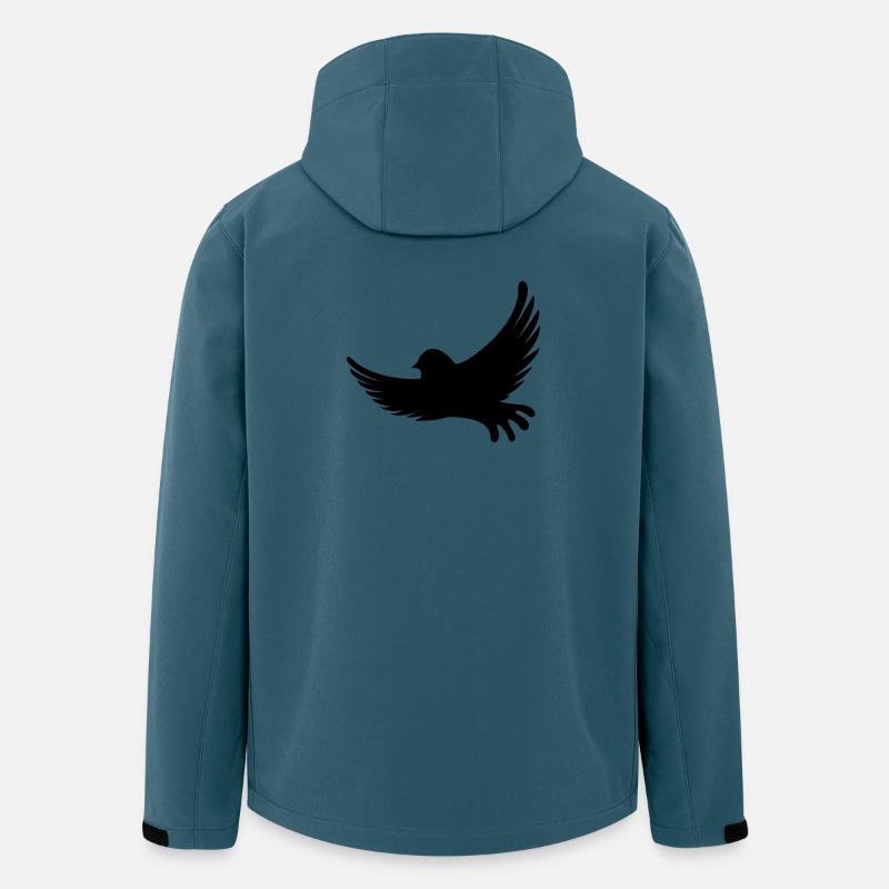 Bird Vogel - Recycelte Männer Softshell-Jacke von Stanley/Stella - Dunkles Petrol