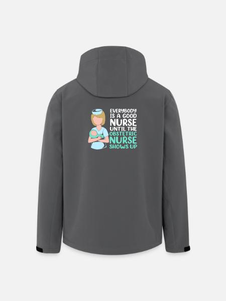Hôpital de grossesse infirmier - Veste softshell homme en polyester recyclé Stanley/Stella - bleu pétrole foncé