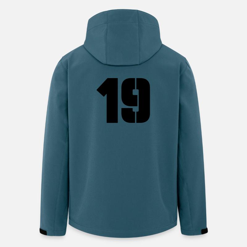 19 - Recycelte Männer Softshell-Jacke von Stanley/Stella - Dunkles Petrol