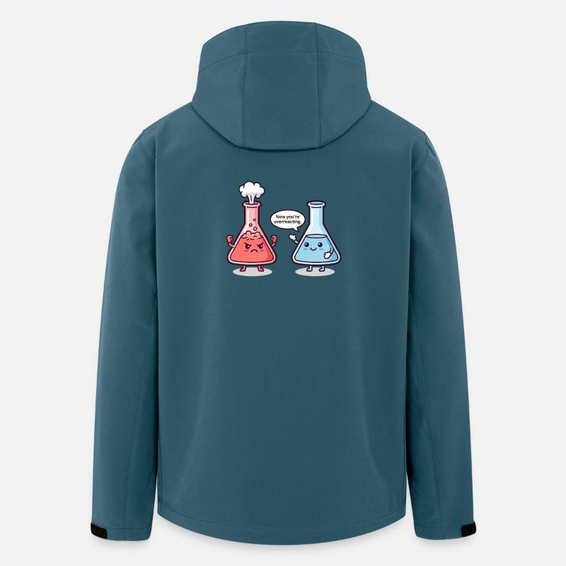Overreacting -  Chemiker Humor - Recycelte Männer Softshell-Jacke von Stanley/Stella - Dunkles Petrol