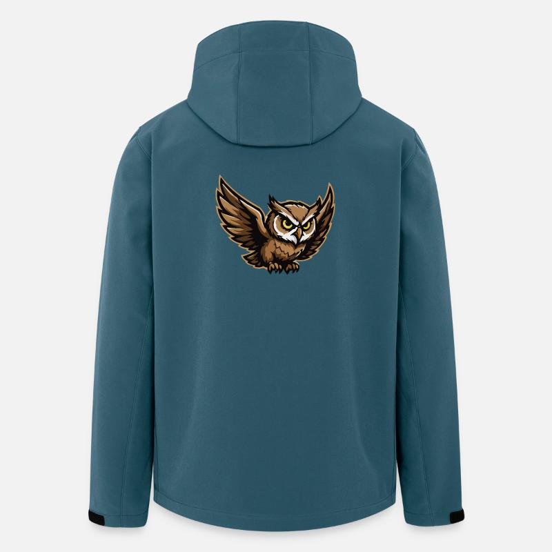 NachtEule Flügelsturm - Recycelte Männer Softshell-Jacke von Stanley/Stella - Dunkles Petrol