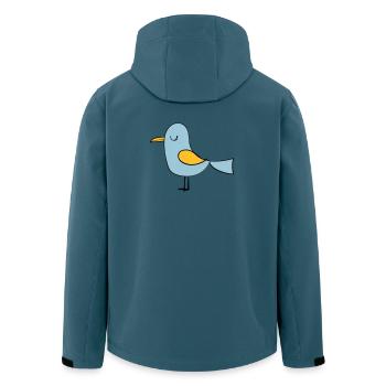 oiseau - Veste softshell homme en polyester recyclé Stanley/Stella - bleu pétrole foncé - Dos - AI Model Male 185 light (185cm)