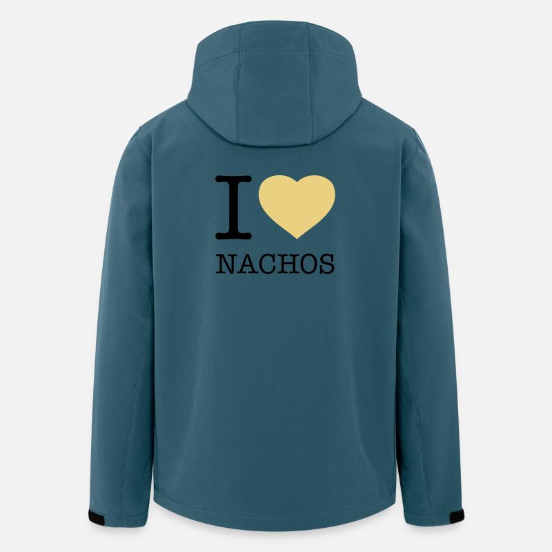 I LOVE NACHOS - Recycelte Männer Softshell-Jacke von Stanley/Stella - Dunkles Petrol