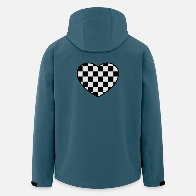 Schach herz - Recycelte Männer Softshell-Jacke von Stanley/Stella - Dunkles Petrol