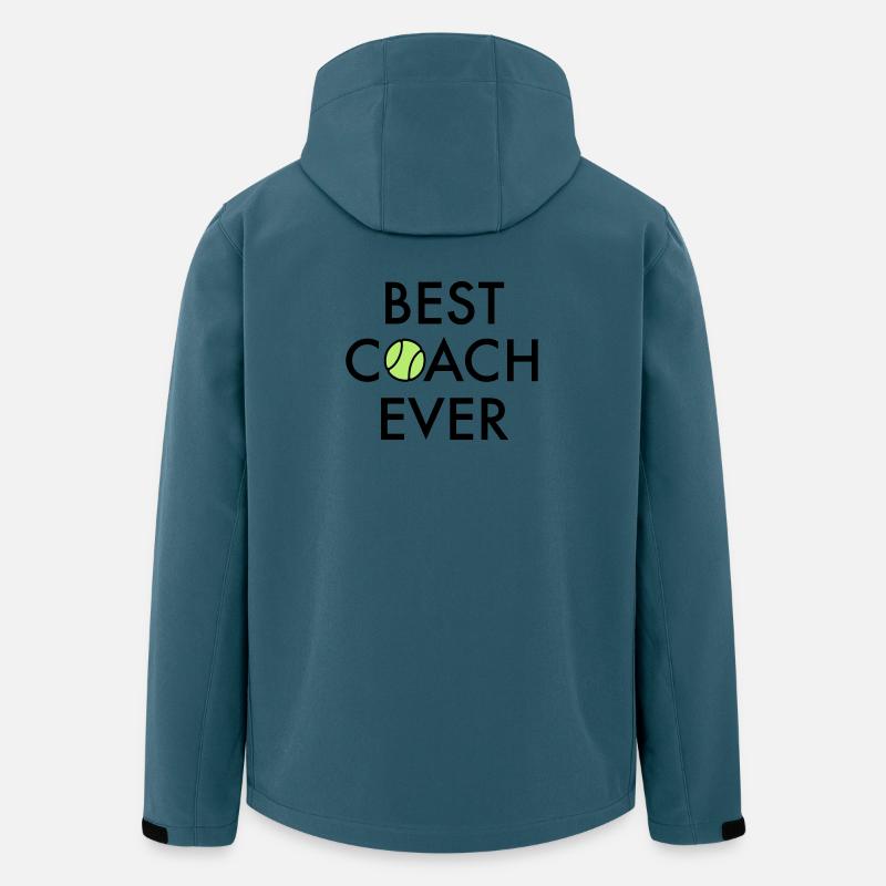 Best Coach ever - Recycelte Männer Softshell-Jacke von Stanley/Stella - Dunkles Petrol