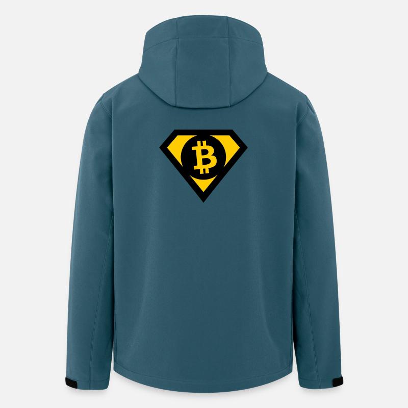 Die Bitcoin Helden - Recycelte Männer Softshell-Jacke von Stanley/Stella - Dunkles Petrol