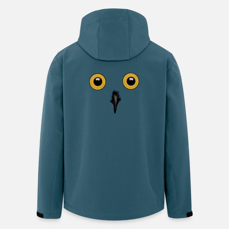 Nachtaugen Eulen-Silhouette - Recycelte Männer Softshell-Jacke von Stanley/Stella - Dunkles Petrol