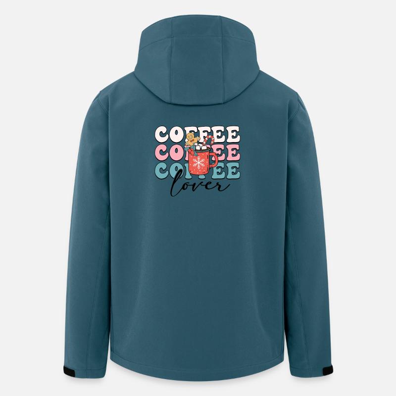 Kaffeeliebhaber - Recycelte Männer Softshell-Jacke von Stanley/Stella - Dunkles Petrol
