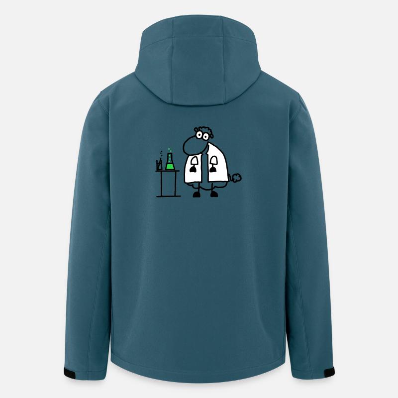 Kemiske får - Stanley/Stella herre softshelljakke i genanvendt polyester - mørk petrol