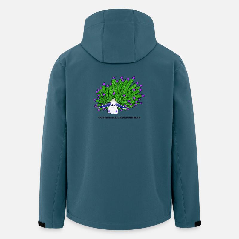 Escargot De Mouton Feuille, Dessin - Veste softshell homme en polyester recyclé Stanley/Stella - bleu pétrole foncé