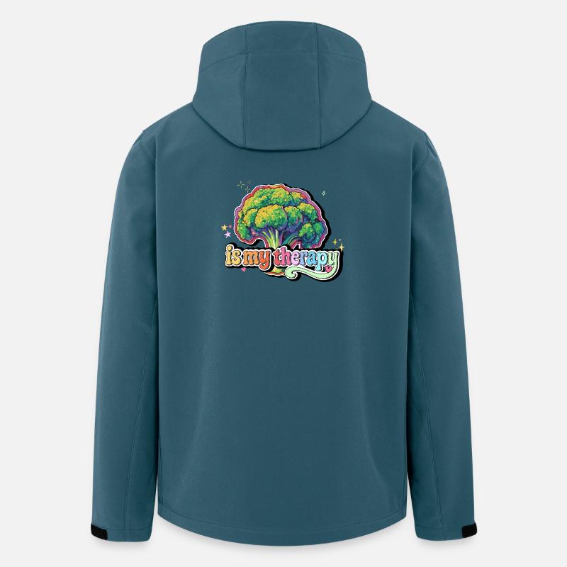 Brokkoli is my therapy - Recycelte Männer Softshell-Jacke von Stanley/Stella - Dunkles Petrol