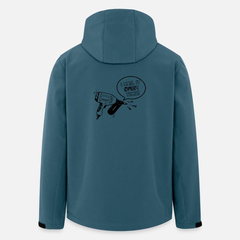 Humorous toy design with nail tool - Men’s Recycled Softshell Jacket by Stanley/Stella - stargazer