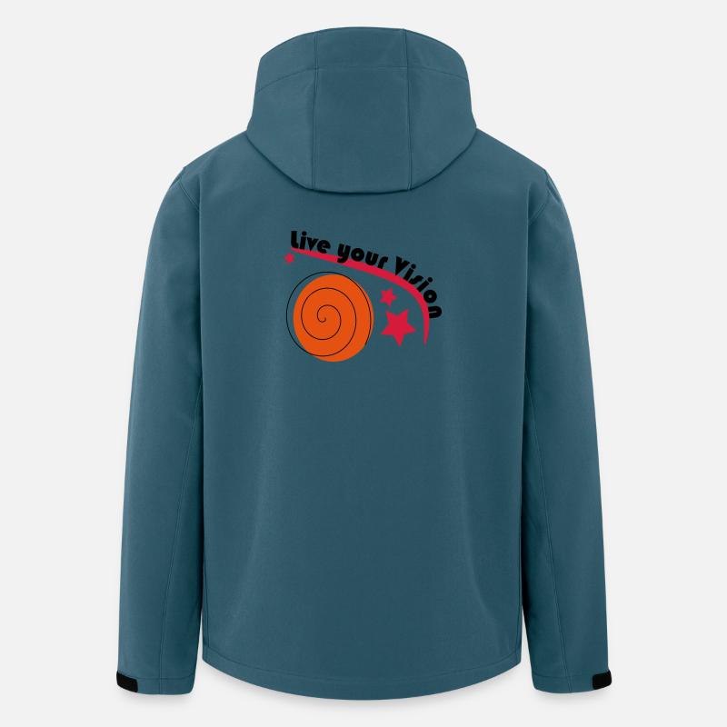 Live your Vision - Recycelte Männer Softshell-Jacke von Stanley/Stella - Dunkles Petrol