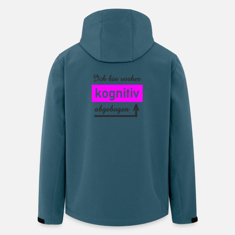 Kognitive Denkerin Personalisiertes Design - Recycelte Männer Softshell-Jacke von Stanley/Stella - Dunkles Petrol