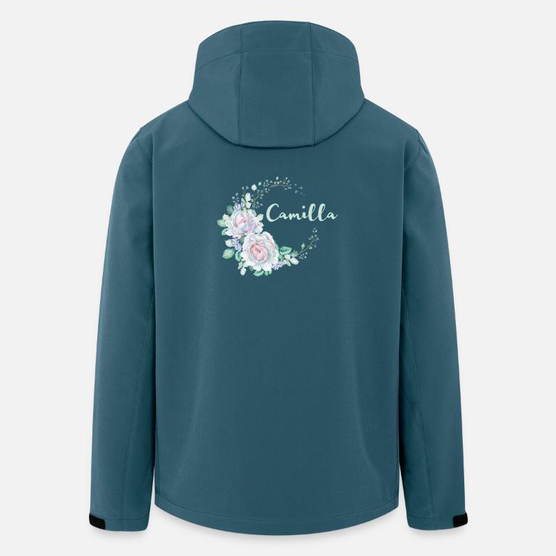 Pour Camilla - Veste softshell homme en polyester recyclé Stanley/Stella - bleu pétrole foncé
