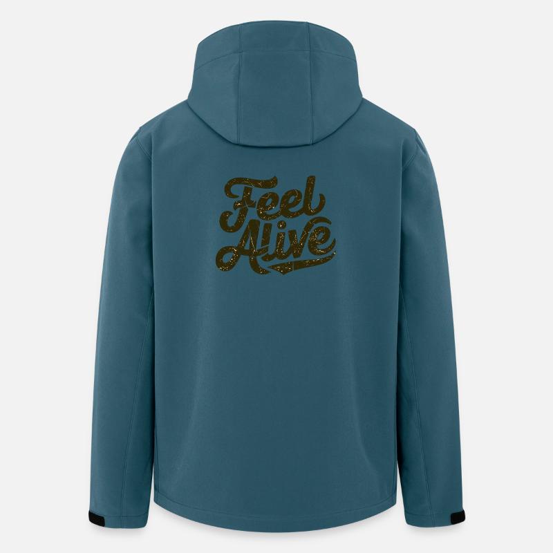 Motivierende positive Botschaft, Fee Alife - Recycelte Männer Softshell-Jacke von Stanley/Stella - Dunkles Petrol