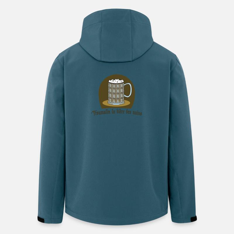 Troumalin Bier von Helfspawn - Recycelte Männer Softshell-Jacke von Stanley/Stella - Dunkles Petrol