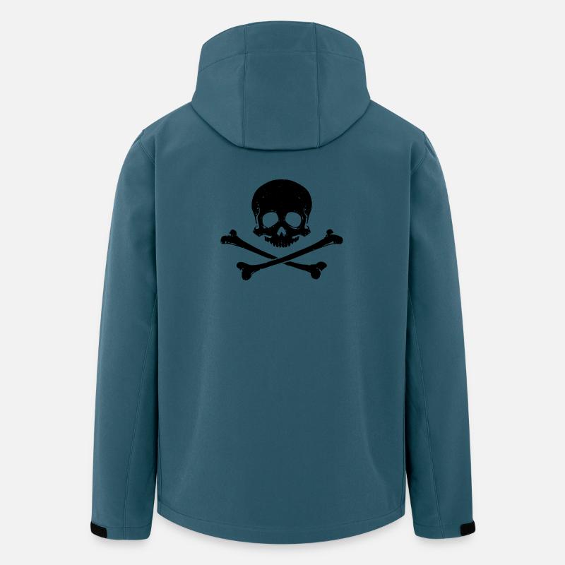 Schädel und Knochen - Recycelte Männer Softshell-Jacke von Stanley/Stella - Dunkles Petrol