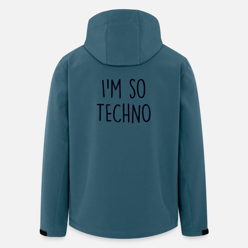 Techno lover - Recycelte Männer Softshell-Jacke von Stanley/Stella - Dunkles Petrol