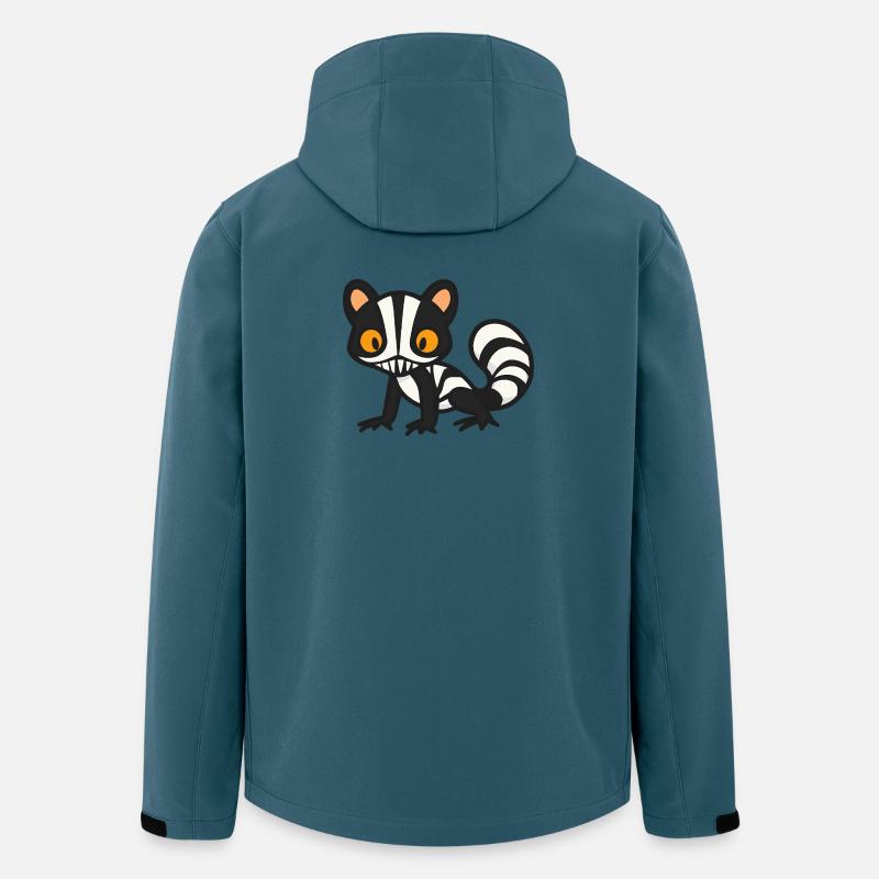 Stinktier Zombie Halloween Zombie - Recycelte Männer Softshell-Jacke von Stanley/Stella - Dunkles Petrol