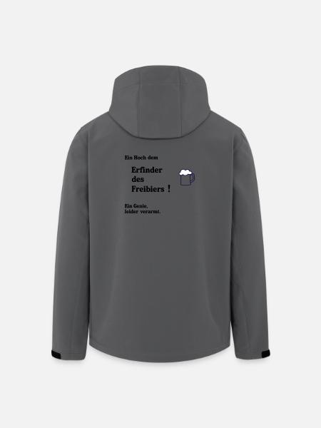 Erfinder des Freibiers - Recycelte Männer Softshell-Jacke von Stanley/Stella - Dunkles Petrol