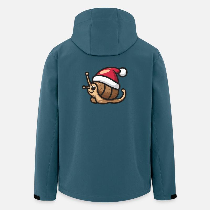 Noël de l’escargot - Veste softshell homme en polyester recyclé Stanley/Stella - bleu pétrole foncé