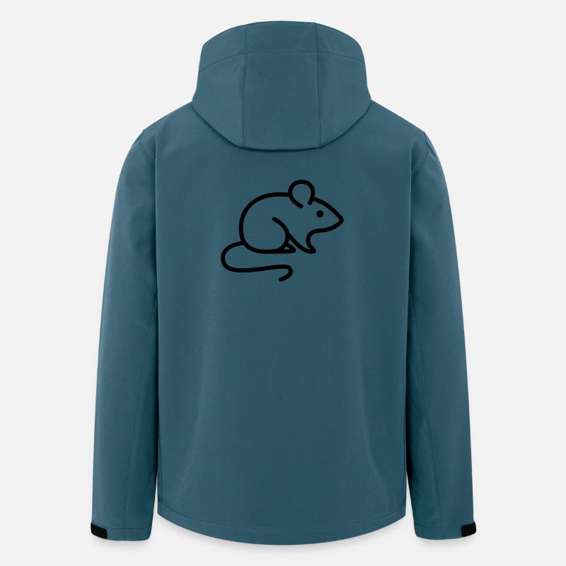 Maus - Recycelte Männer Softshell-Jacke von Stanley/Stella - Dunkles Petrol