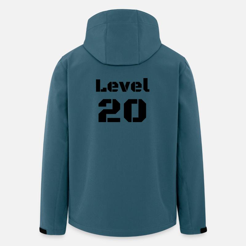 Level 20 - Recycelte Männer Softshell-Jacke von Stanley/Stella - Dunkles Petrol