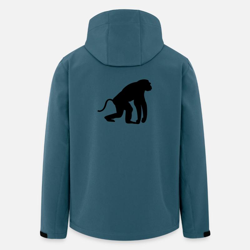 affe - Recycelte Männer Softshell-Jacke von Stanley/Stella - Dunkles Petrol