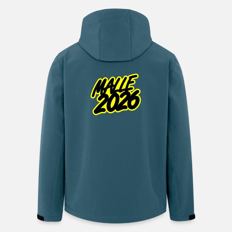 Malle 2026 - Recycelte Männer Softshell-Jacke von Stanley/Stella - Dunkles Petrol