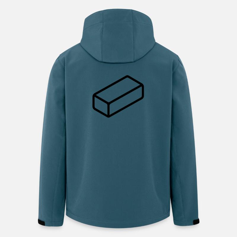 brique - Veste softshell homme en polyester recyclé Stanley/Stella - bleu pétrole foncé