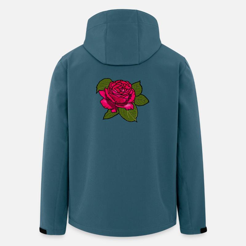 Rose - Veste softshell homme en polyester recyclé Stanley/Stella - bleu pétrole foncé