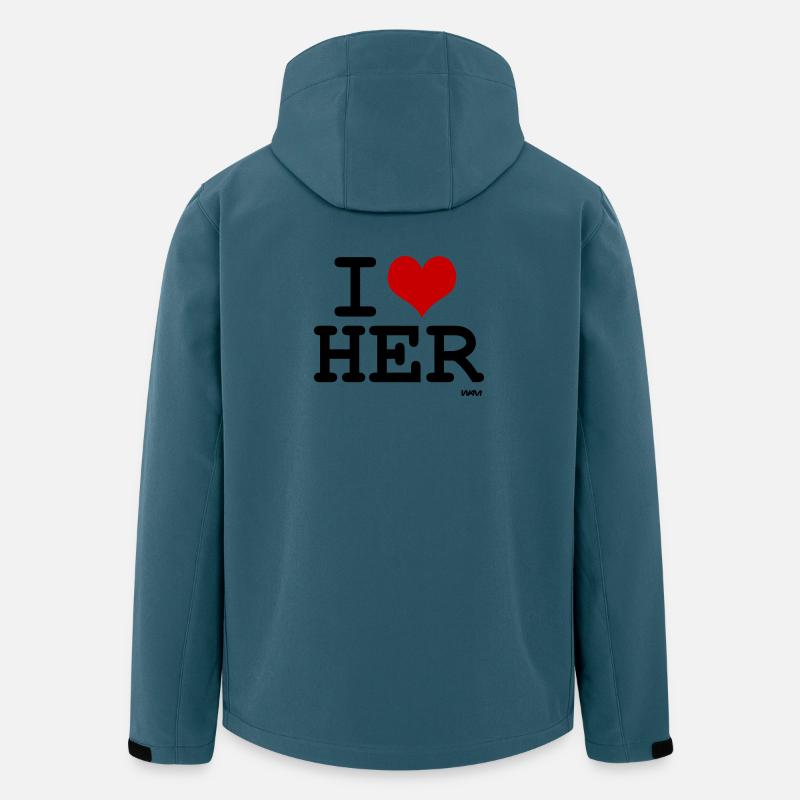 i love her by wam - Men’s Recycled Softshell Jacket by Stanley/Stella - stargazer