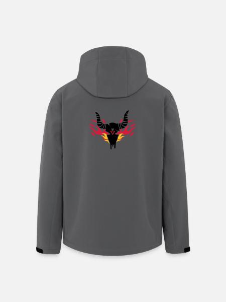 Bull skull with flames - Men’s Recycled Softshell Jacket by Stanley/Stella - stargazer