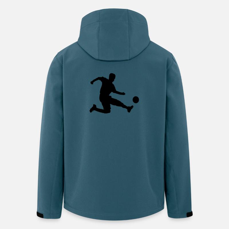 Fussballer - Recycelte Männer Softshell-Jacke Discoverer von Stanley/Stella - Dunkles Petrol