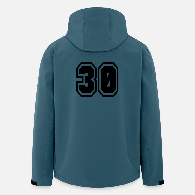 30 - Recycelte Männer Softshell-Jacke von Stanley/Stella - Dunkles Petrol