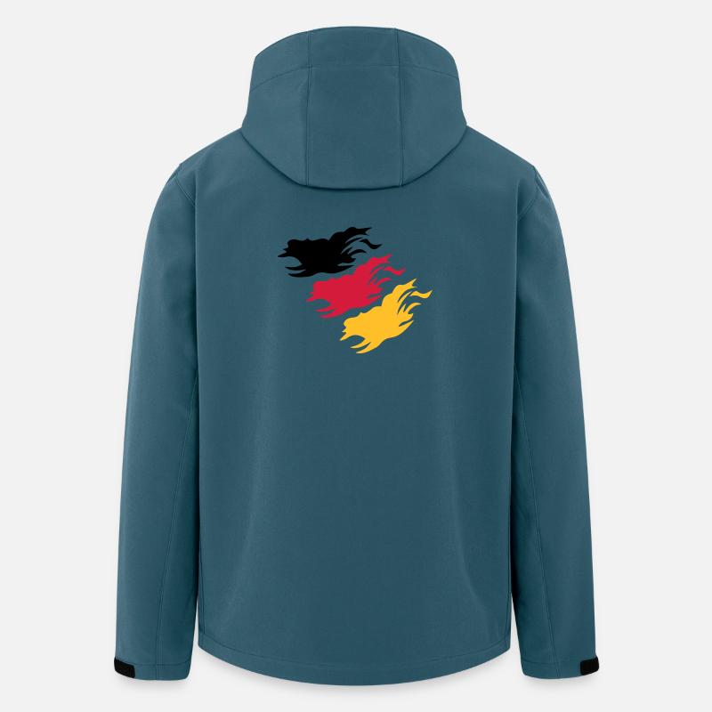 Conception Allemagne - Veste softshell homme en polyester recyclé Stanley/Stella - bleu pétrole foncé