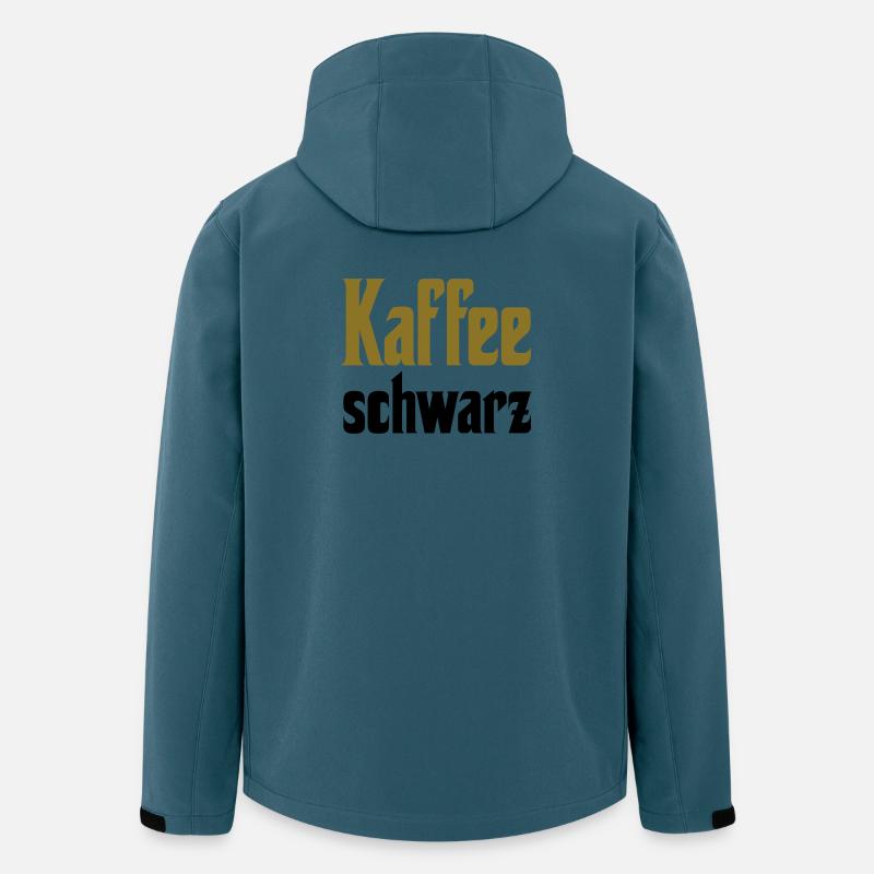 Kaffee schwarz - Recycelte Männer Softshell-Jacke von Stanley/Stella - Dunkles Petrol