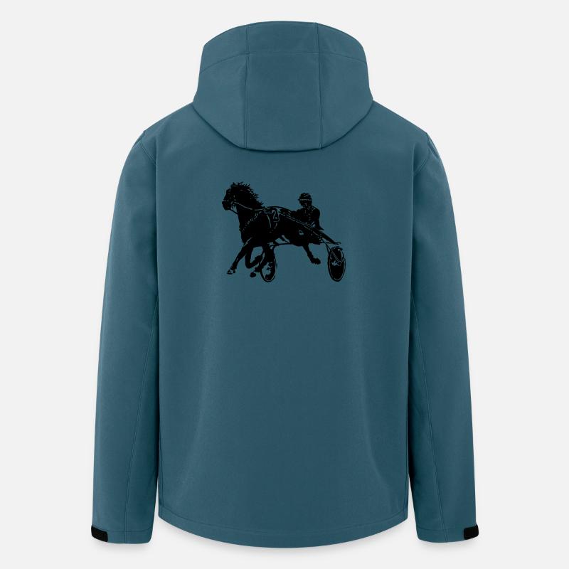 Trabrennen Traber - Recycelte Männer Softshell-Jacke von Stanley/Stella - Dunkles Petrol
