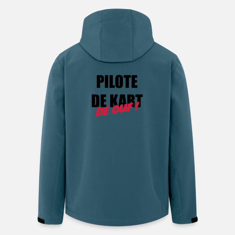 Go-Kart / Karting / Kart / Fahrer - Recycelte Männer Softshell-Jacke von Stanley/Stella - Dunkles Petrol