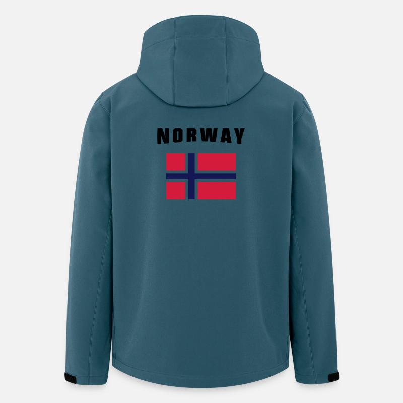 Norway Flag - Recycelte Männer Softshell-Jacke von Stanley/Stella - Dunkles Petrol