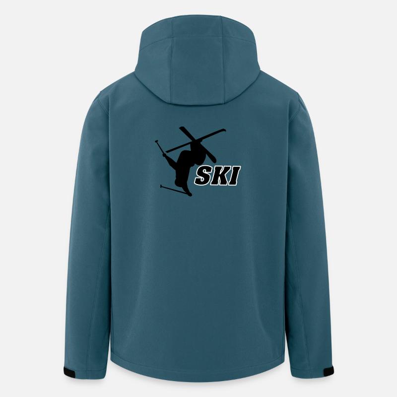 Ski - Veste softshell homme en polyester recyclé Discoverer Stanley/Stella - bleu pétrole foncé