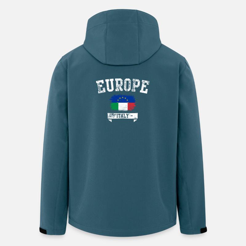 Europe Italy Brush Flag - Men’s Recycled Softshell Jacket by Stanley/Stella - stargazer