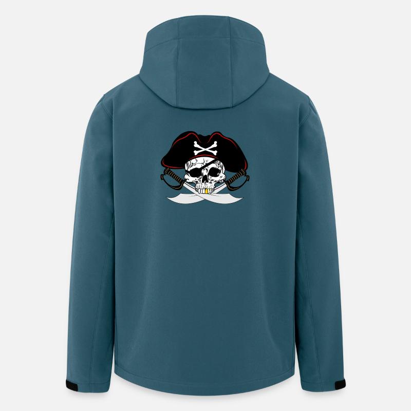 Pirat mit goldenem Zahn - Recycelte Männer Softshell-Jacke von Stanley/Stella - Dunkles Petrol